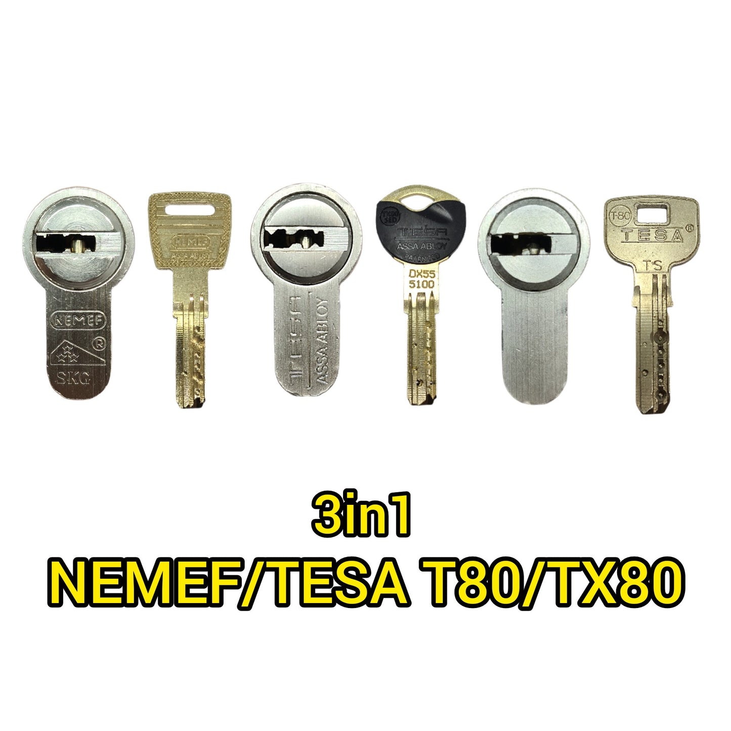 Self-impression for Tesa t80/tx80/Nemef lock