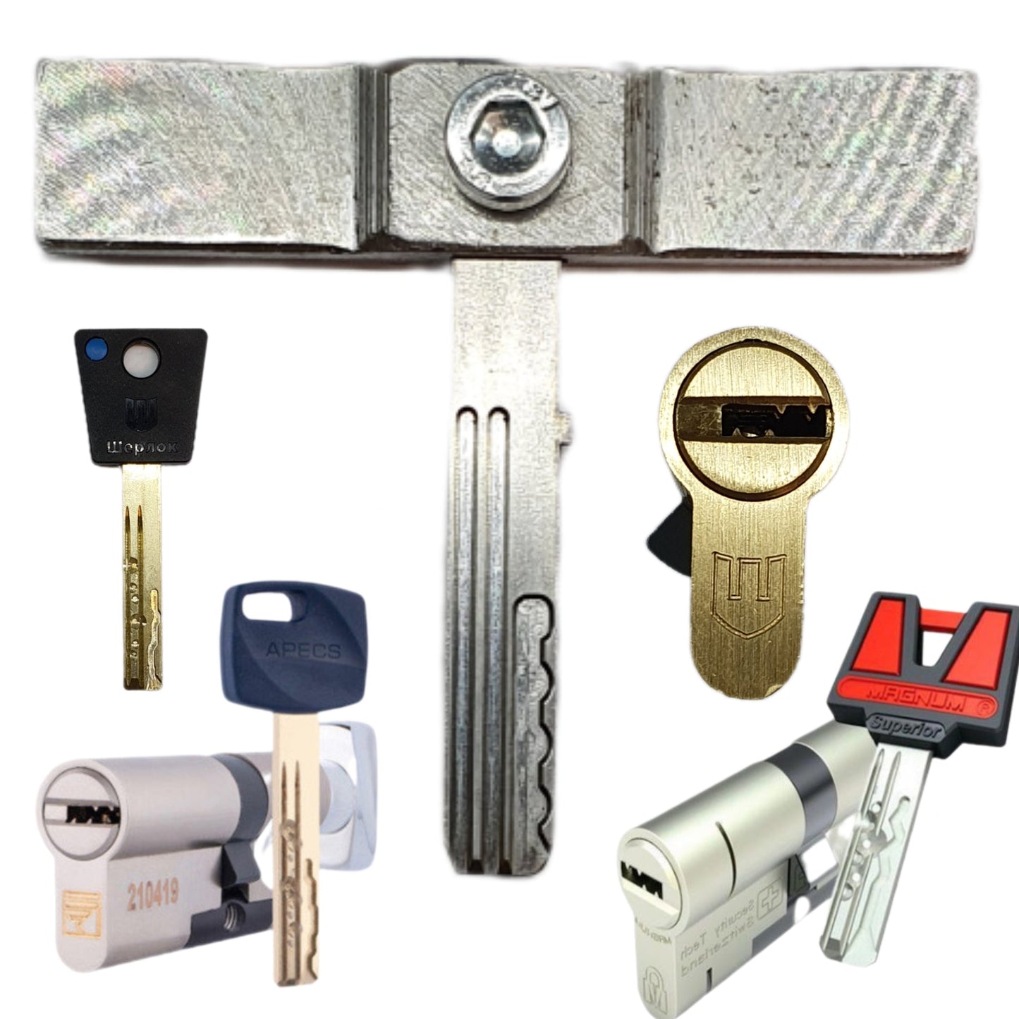 Impression for Trion/Apecs/Sherlock/Hardlock/Magnum/Yale/Vachette V-Dis lock